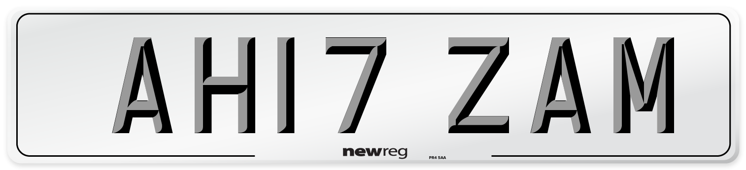 AH17 ZAM Number Plate from New Reg